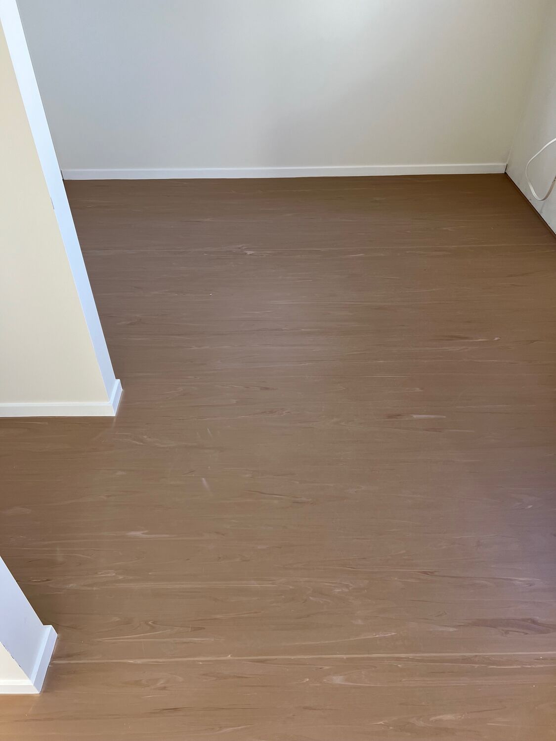 Rich timber-look flooring detail